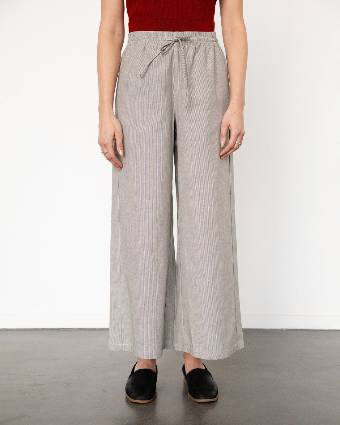 Flared Pants Micro Stripe