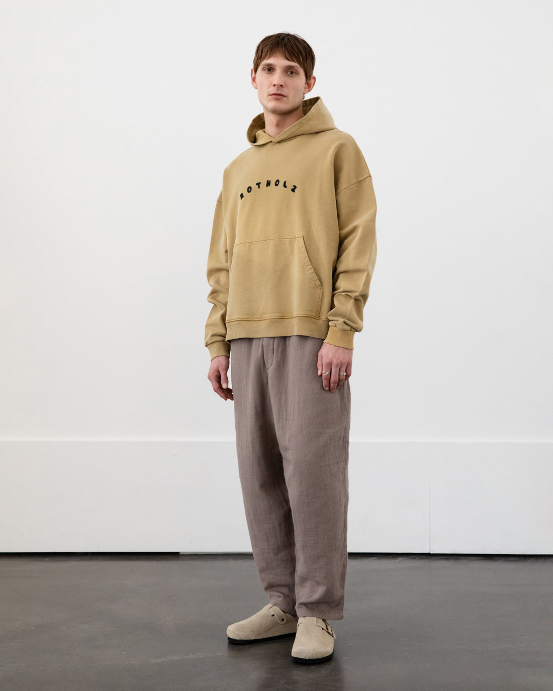 Bubbly Logo Hoodie Faded Mustard