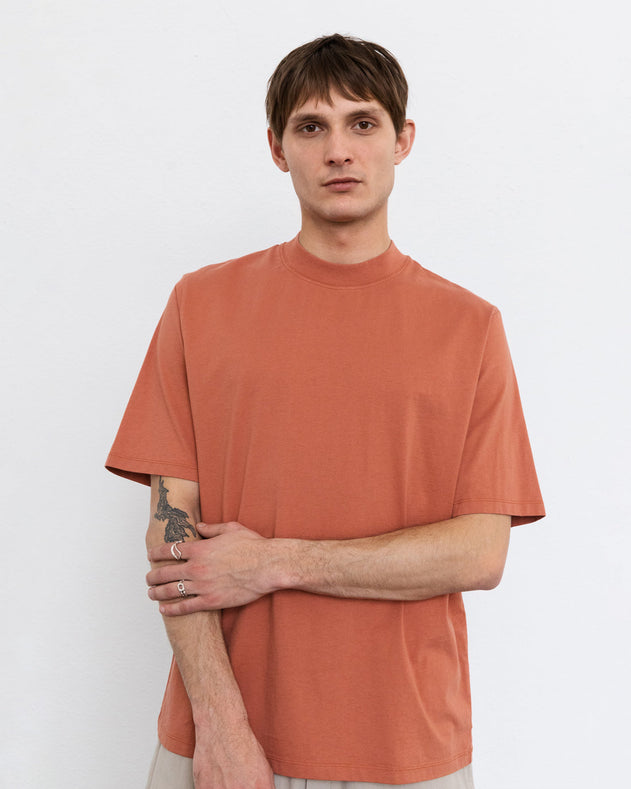 Big Collar T-shirt Dusty Red