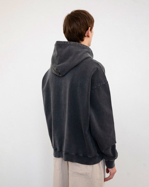 Bubbly Logo Hoodie Faded Black