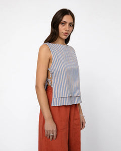Tie Top  Multi Stripe