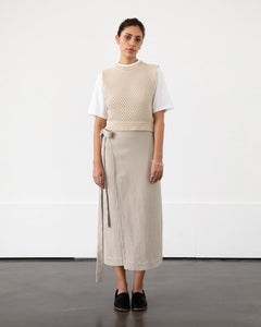 Wrap Skirt Washed Sand