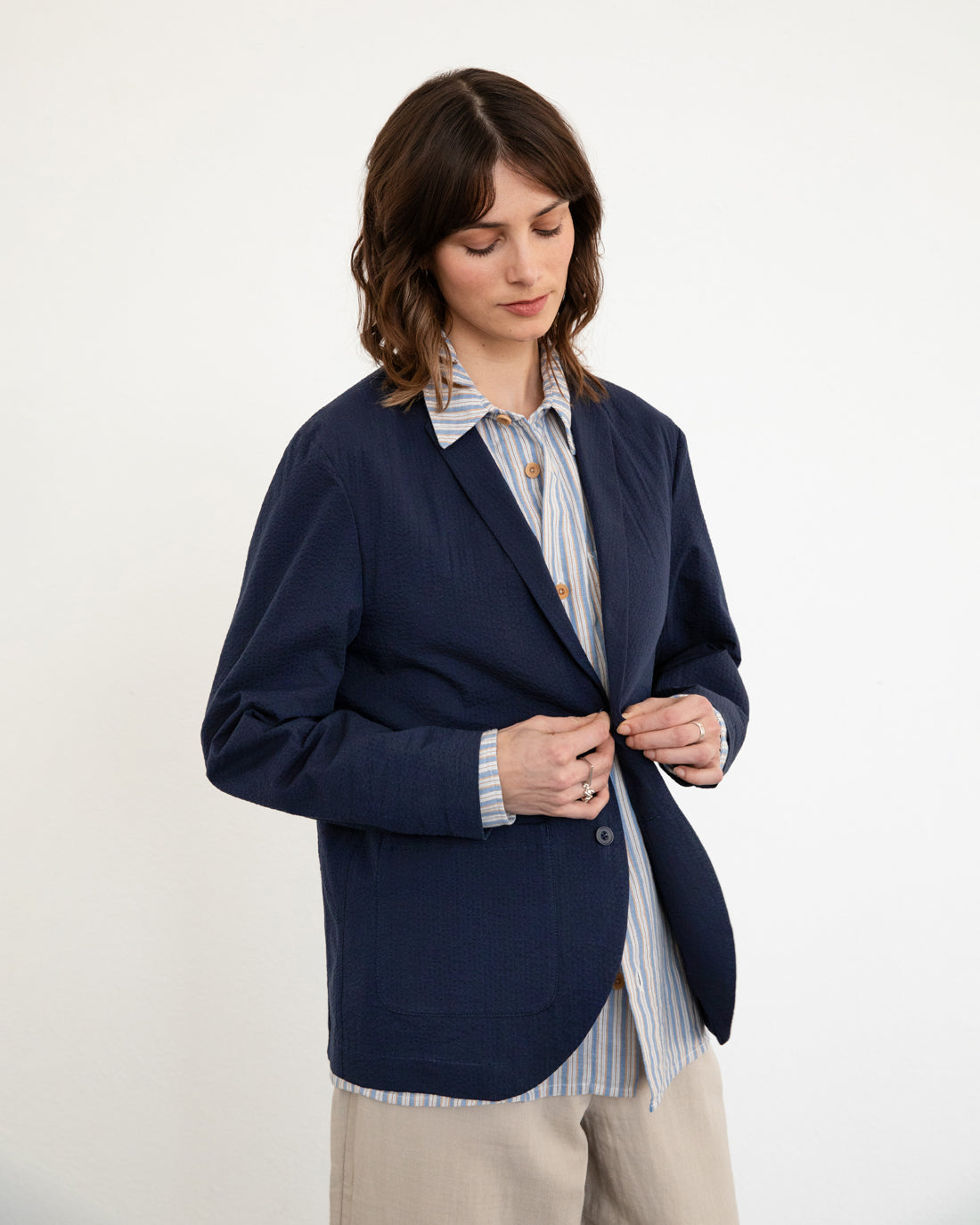 Unisex Workwear Blazer Dark Navy