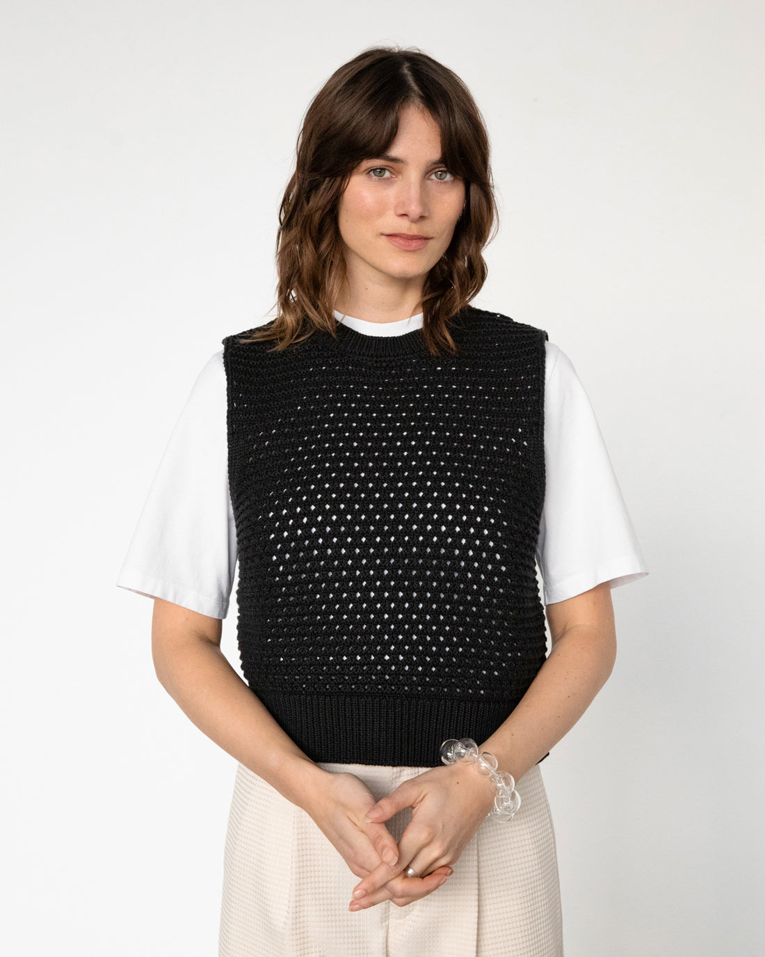 Knit Vest True Black