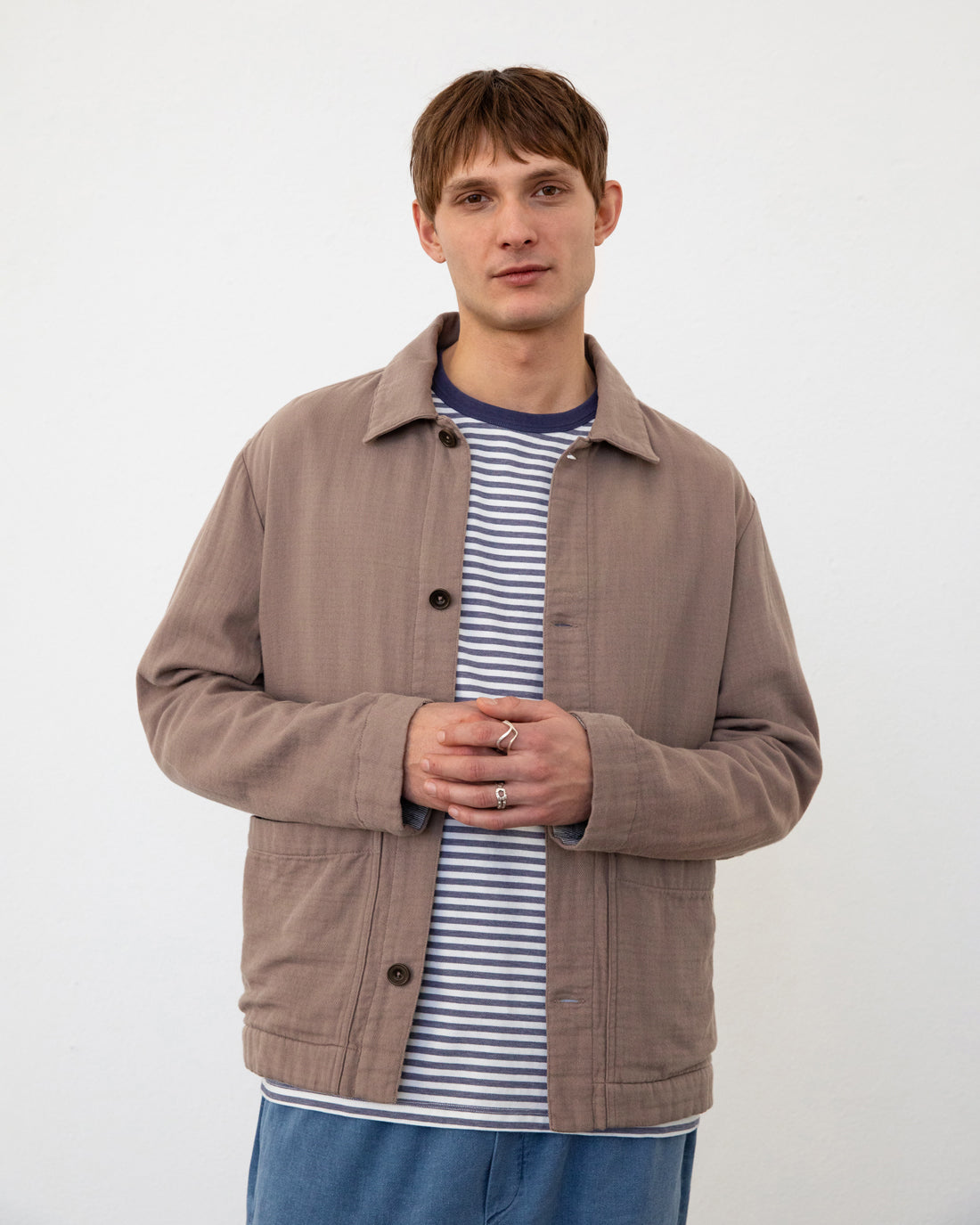 Light Overjacket Washed Brown