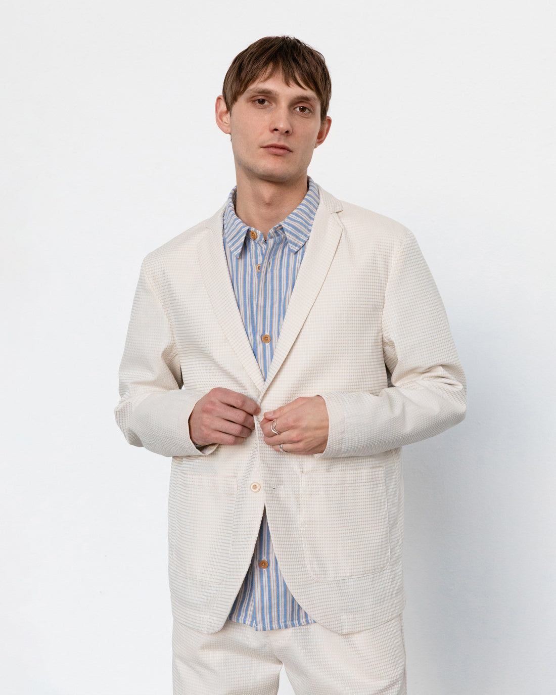 Workwear Blazer Waffle Sand