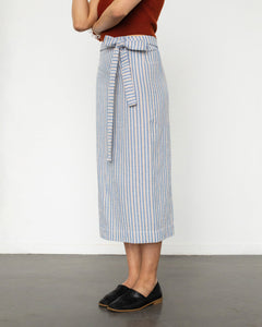 Wrap Skirt Multicolor Striped