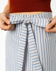 Wrap Skirt Multicolor Striped