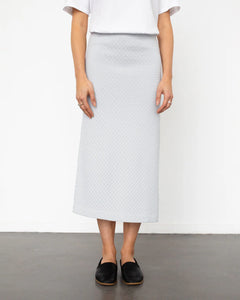 Knit Tube Skirt Moonlight Grey