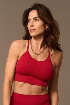 Vinyasa Sports Bra Red