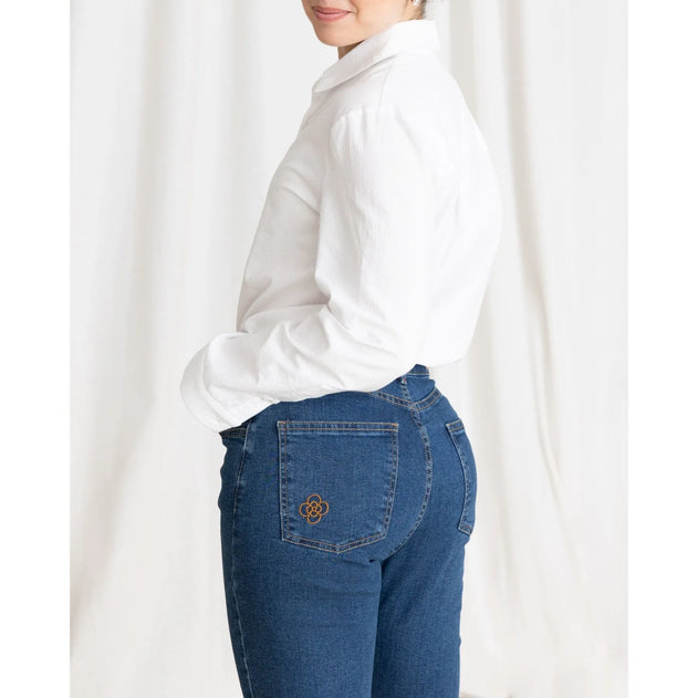 Straight Jeans Ocean Blue