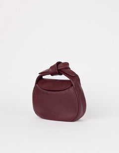 Coco Croissant Dark Cherry Soft Grain Leather