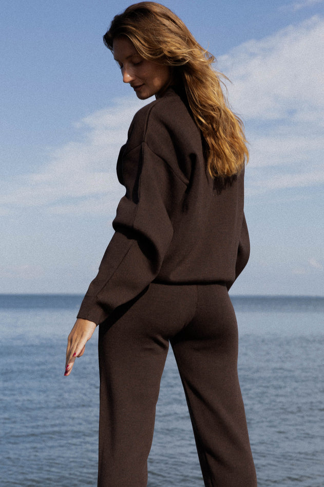 Onda Merino Bomber Jacket Chocolate