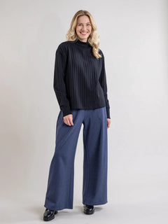 Aalis Ribb Shirt Black