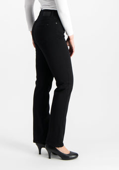 Caramel High Waist Super Stretch Satin Jeans Black