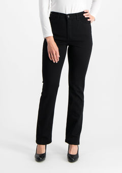 Caramel High Waist Super Stretch Satin Jeans Black