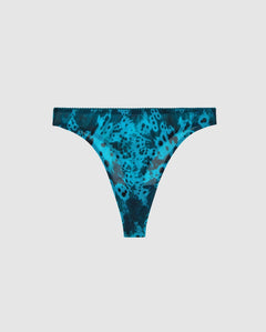 Mesh Thong Deep Teal Orchid