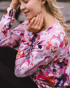 Casual Chic Print Shirt Coral Reef Pink