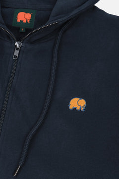 Organic Essential Zip Hoodie Trendsplant Blue