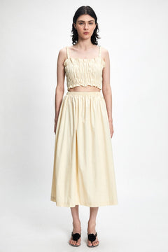 Fisher Cotton Poplin Skirt