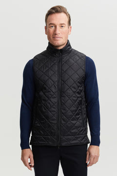 Veikko Water & Wind Repellent Quilted Vest Black