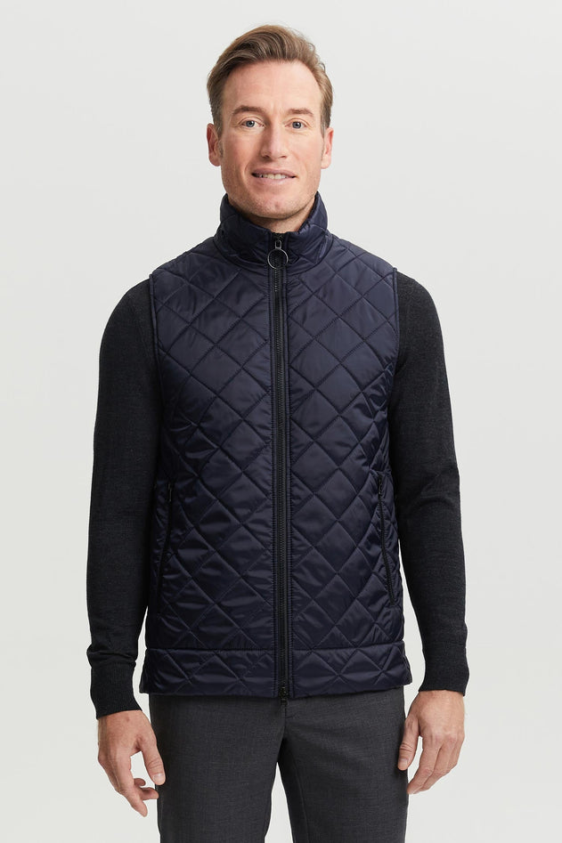 Veikko Water & Wind Repellent Quilted Vest Blue