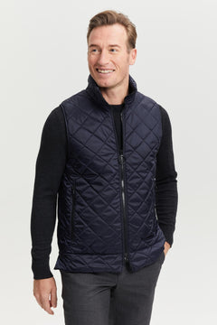 Veikko Water & Wind Repellent Quilted Vest Blue