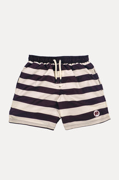 Men's Owari Swim Shorts Striped Grape Red