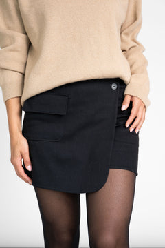 Organic Cotton Skort Black