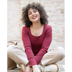 Everywhere Top Burgundy