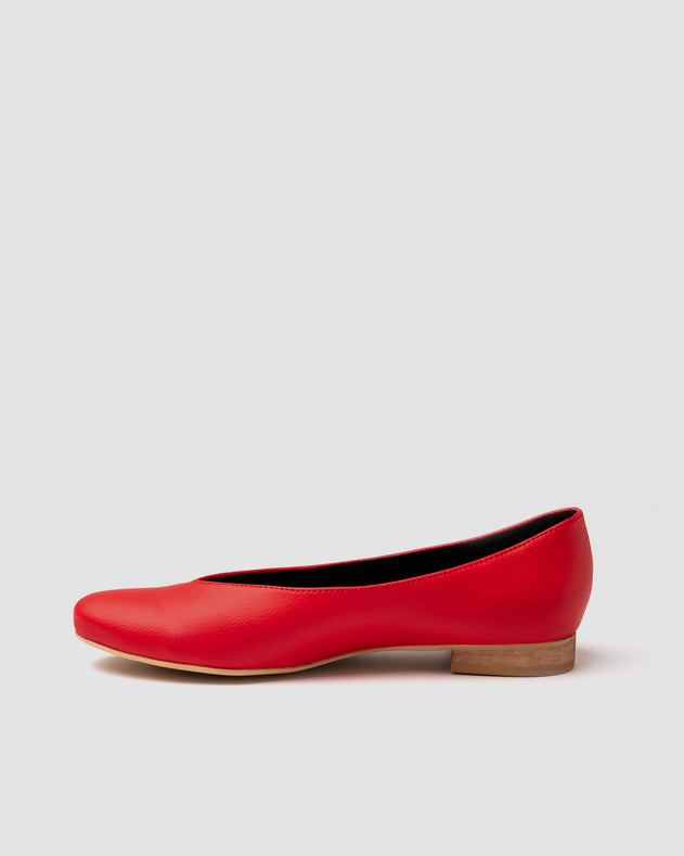 Pumps Ballerinas Vegea Grape Leather Red