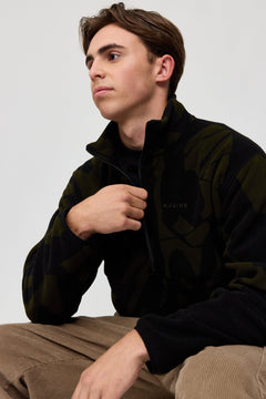 Nash Printed Half Zip Fleece