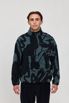 Nash Printed Half Zip Fleece