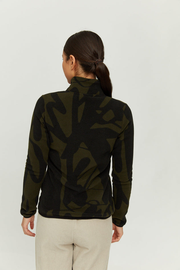 Given Printed Fleece Jacket