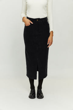 Yona Corduroy Midi Skirt