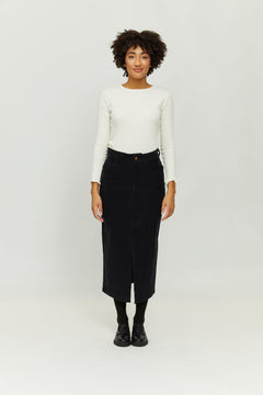 Yona Corduroy Midi Skirt