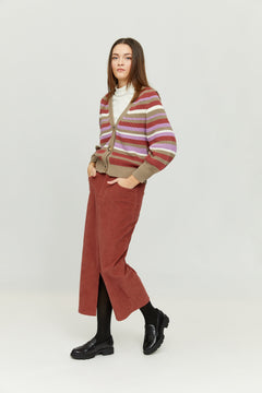 Yona Corduroy Midi Skirt