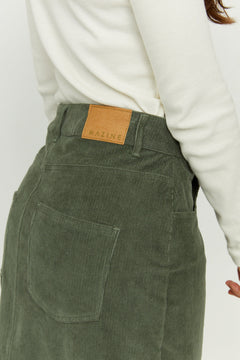 Yona Corduroy Midi Skirt