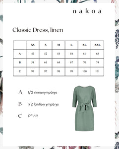 Classic Linen Dress Desert Sage Green