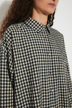 Miso Shirt Checkered Black Gingham