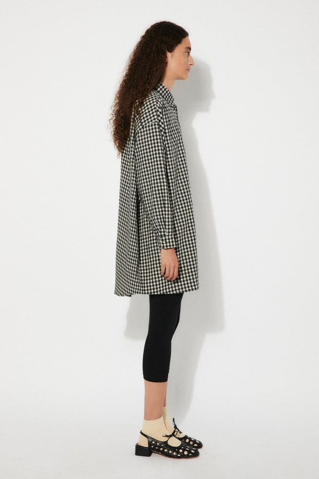 Miso Shirt Checkered Black Gingham