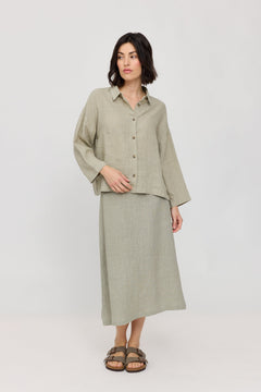 3/4 Sleeve Linen Shirt