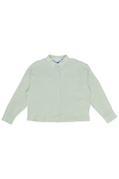 Long Sleeve Linen Button-Up Shirt