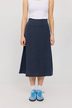 Linen Midi Skirt