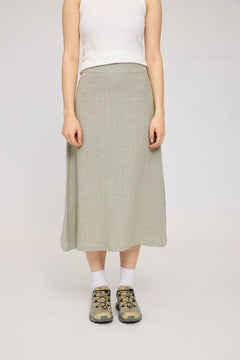 Linen Midi Skirt