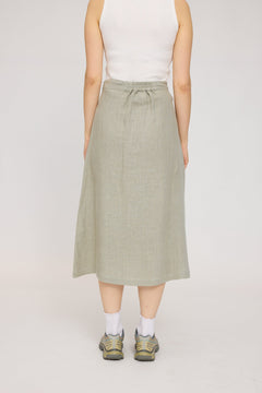 Linen Midi Skirt