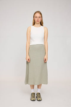 Linen Midi Skirt
