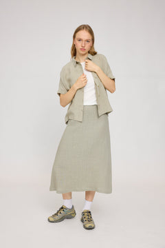 Linen Midi Skirt