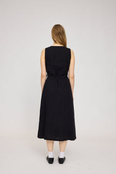 Sleeveless Linen Maxi Dress