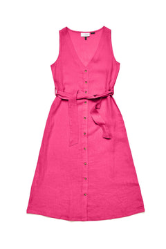 Sleeveless Linen Maxi Dress